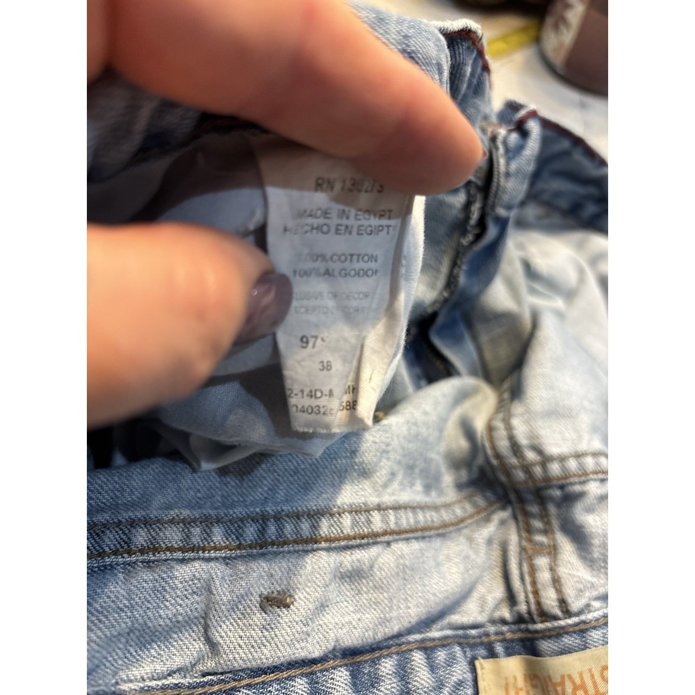 Vintage Wrangler Jeans Mens 38X30 Blue Loose Straight Baggy Skater Relaxed Y2K - Picture 4 of 9